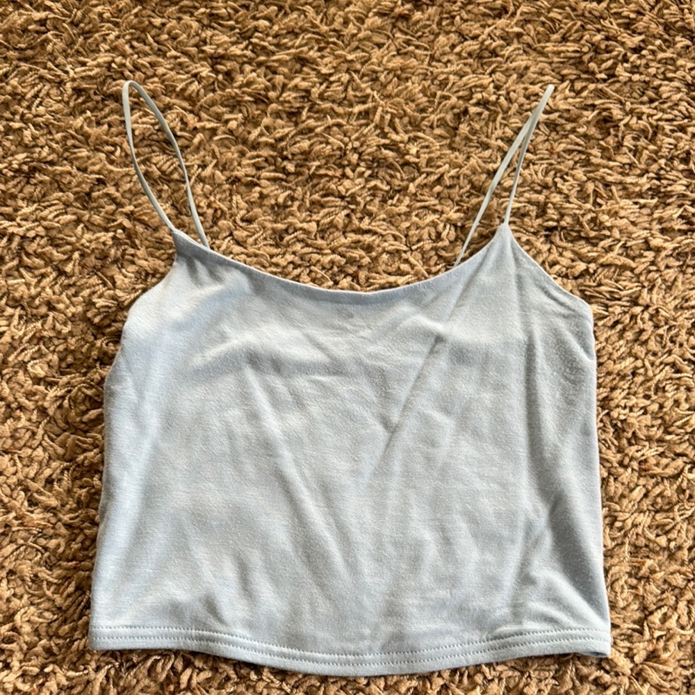 PacSun Blue Camisole Crop Top Fitted